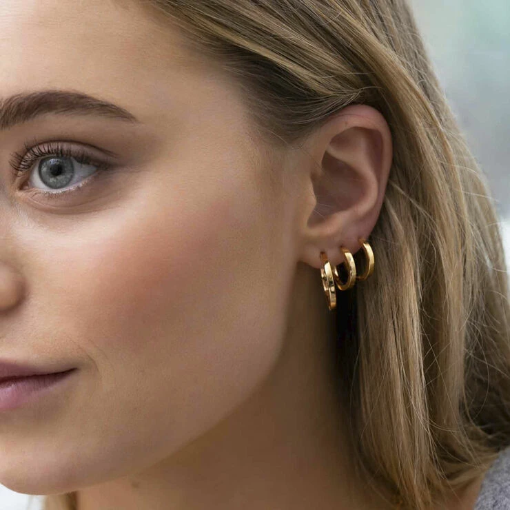 Sif Jakobs Jewellery ELLERA PIANURA EARRINGS 18K Gold Plated - Billede 2