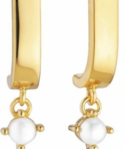Sif Jakobs Jewellery ADRIA TRE PENDOLO EARRINGS 18 Kt. Forgyldt