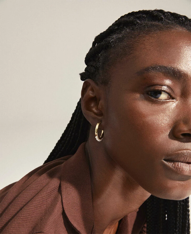 Pilgrim ENERGETIC Hoop øreringe Og Cuff Guldbelagt - Billede 3