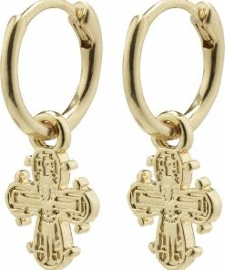 Pilgrim DAGMAR Huggie Hoop øreringe Guldbelagt