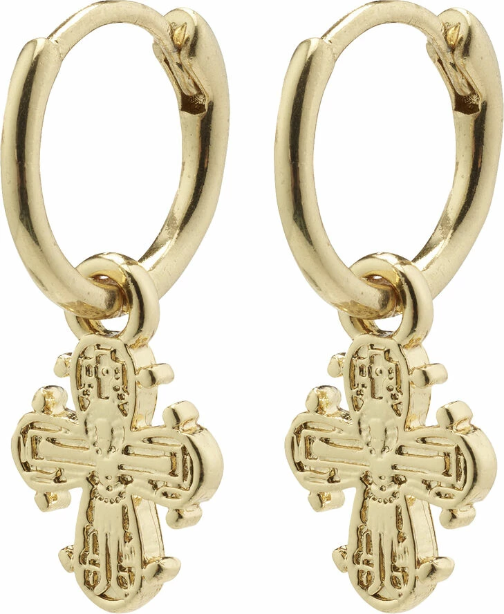 Pilgrim DAGMAR Huggie Hoop øreringe Guldbelagt