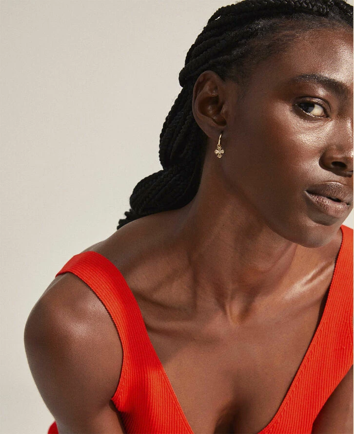 Pilgrim DAGMAR Huggie Hoop øreringe Guldbelagt - Billede 2