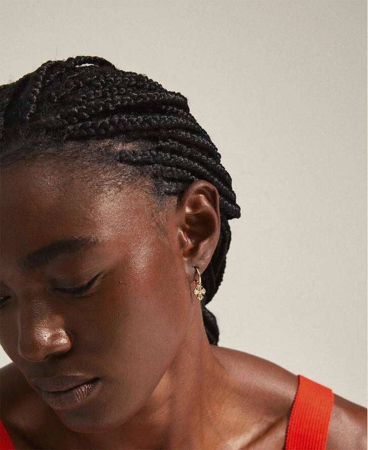 Pilgrim DAGMAR Huggie Hoop øreringe Guldbelagt - Billede 3