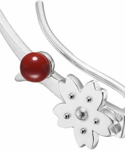 Polar Jewelry Sakura Earcrawler Right Red Bamboo Coral