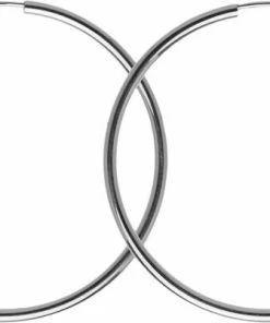 Hultquist Classic Amina &oslash;reringe. Diameter: 40 Mm. Sølv