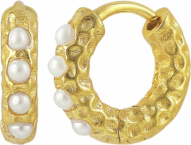 Hultquist Pearls Florence Hoops Guld
