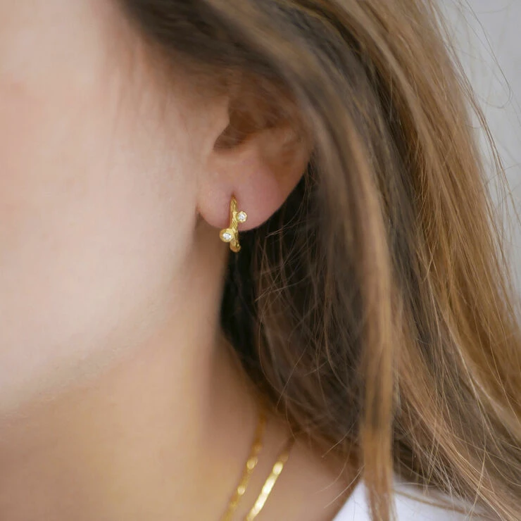 ENAMEL Copenhagen Hoops, Mini Kamma 925s/Gp/M - Billede 2