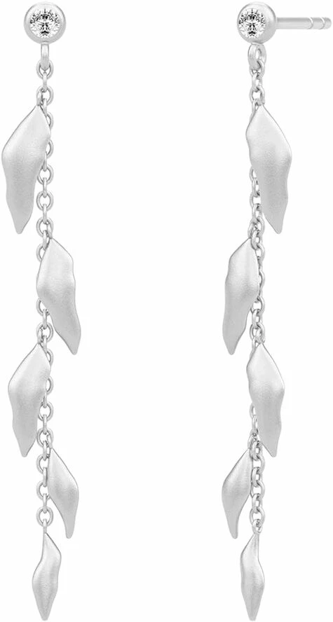 Julie Sandlau Tree Of Life Chain Earrings Sølv