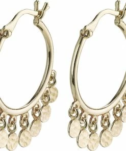 Pilgrim Øreringe : Panna : Guldbelagt Guld