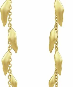 Julie Sandlau Tree Of Life Chain Earrings Guld