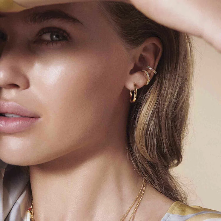 Sif Jakobs Jewellery ELLERA PICCOLO EAR CUFF 18 Kt. Forgyldt - Billede 2