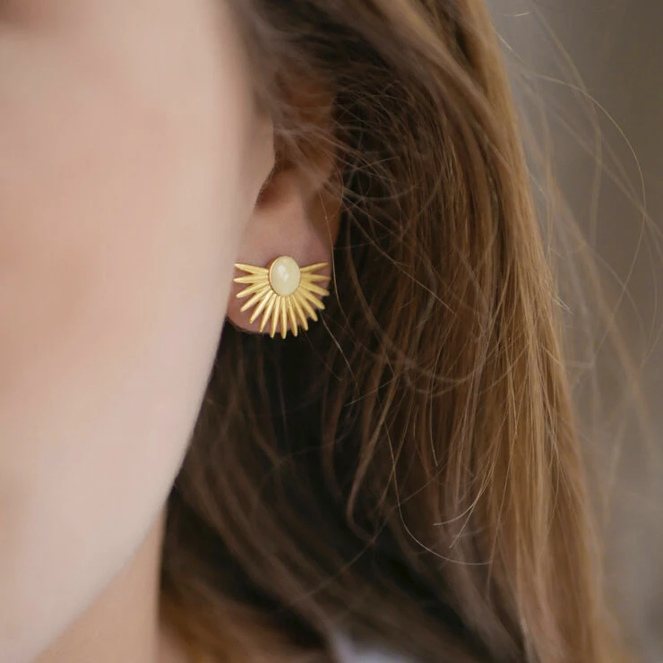 ENAMEL Copenhagen Earring, Big Soleil Daisy - Billede 2