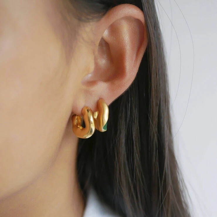 ENAMEL Copenhagen Hoops, Gianna 925s/Gp - Billede 2