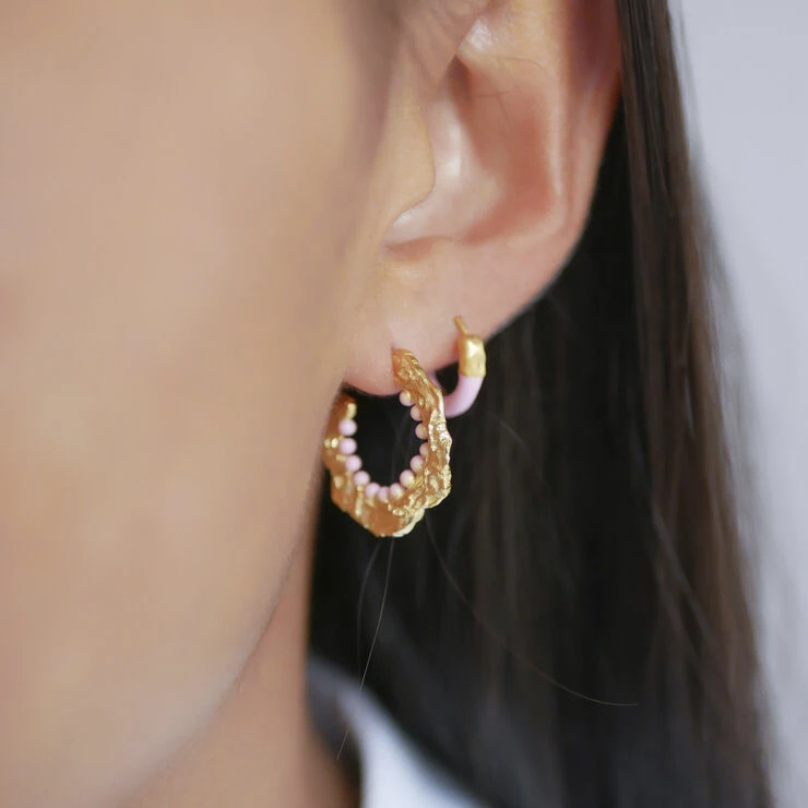 ENAMEL Copenhagen Hoops, Enora Light Pink - Billede 2