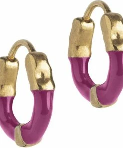 ENAMEL Copenhagen Hoops, Lina Small Fuchsia Pink