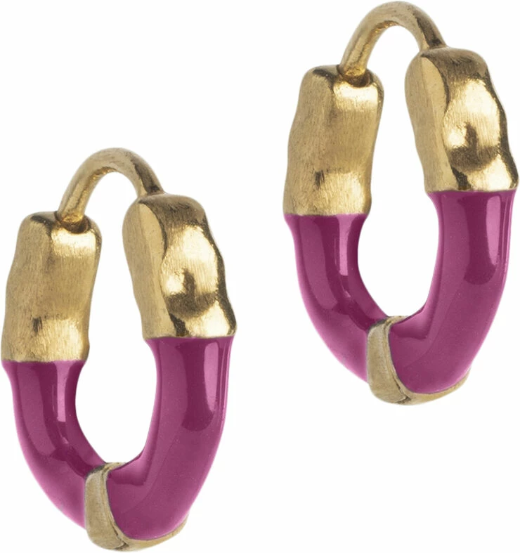 ENAMEL Copenhagen Hoops, Lina Small Fuchsia Pink