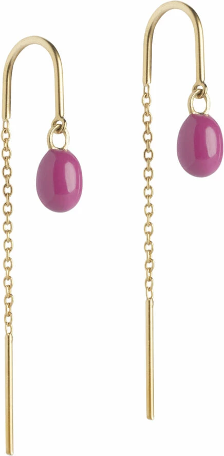 ENAMEL Copenhagen Earring, Eleanor Fuchsia Pink
