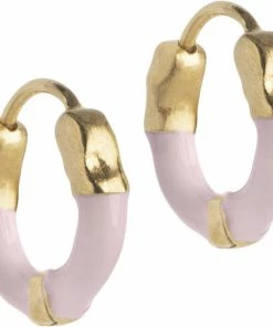 ENAMEL Copenhagen Hoops, Lina Small Light Pink