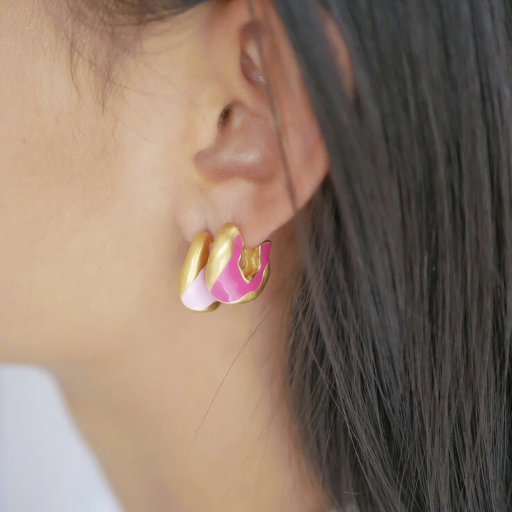 ENAMEL Copenhagen Hoops, Amelia Light Pink - Billede 2