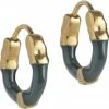 ENAMEL Copenhagen Hoops, Lina Large Petrol Green