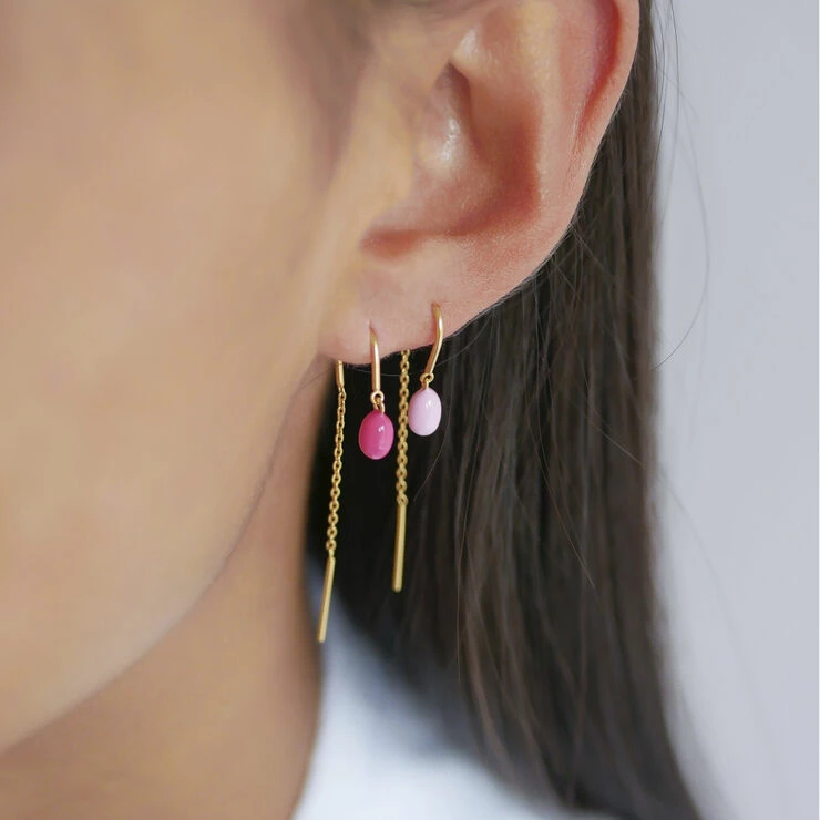 ENAMEL Copenhagen Earring, Eleanor Light Pink - Billede 2