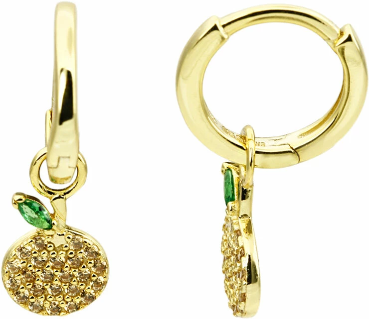 Sui Ava Juicy Fruit Hoops Orange