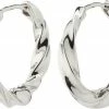 Pilgrim TAFFY Recycled Large Swirl Hoop Earrings Silver-plated
