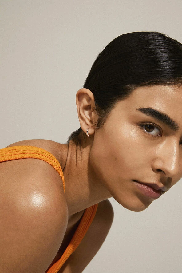 Pilgrim TAFFY Recycled Small Swirl Hoop Earrings Silver-plated - Billede 2