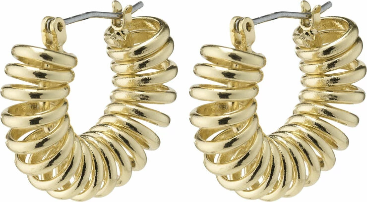 Pilgrim SARA Small Spiral Hoop Earrings Gold-plated