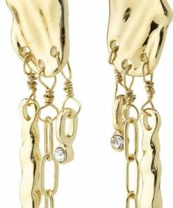 Pilgrim HOPE Recycled Dangle Earrings Gold-plated