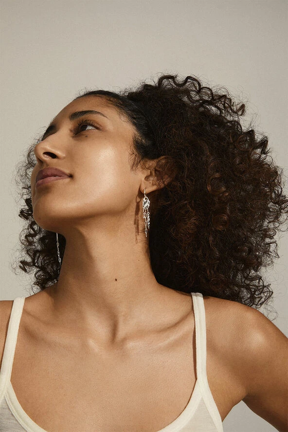 Pilgrim HOPE Recycled Dangle Earrings Silver-plated - Billede 2