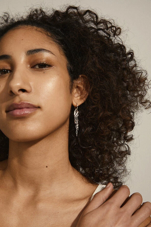 Pilgrim HOPE Recycled Dangle Earrings Silver-plated - Billede 3