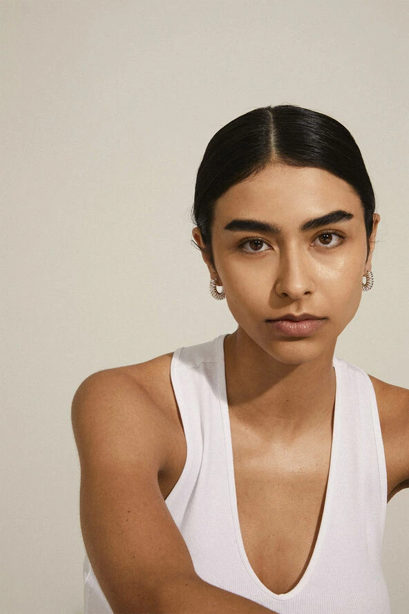 Pilgrim SARA Small Spiral Hoop Earrings Silver-plated - Billede 2