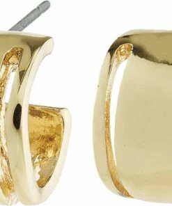 Pilgrim TOVA Wide Hoop Earrings Gold-plated