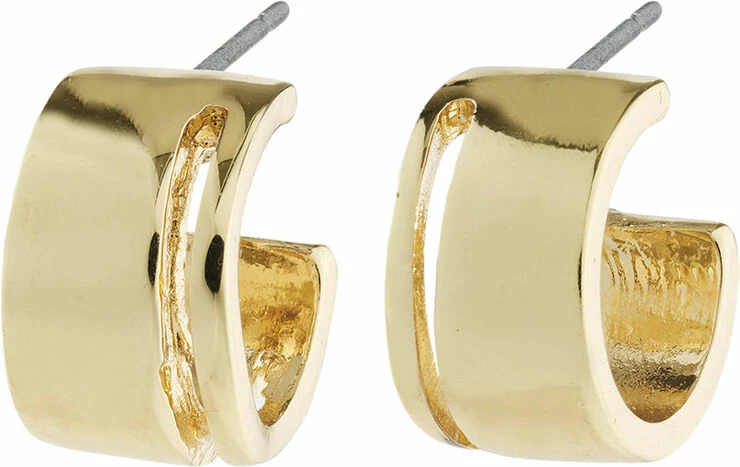 Pilgrim TOVA Wide Hoop Earrings Gold-plated