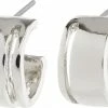 Pilgrim TOVA Wide Hoop Earrings Silver-plated