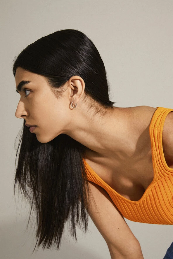 Pilgrim TRUDY Small Crystal Hoop Earrings Silver-plated - Billede 2