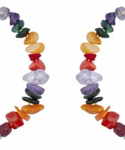 Pieces PCSANA HOOP EARRINGS Gold Colour/Multi