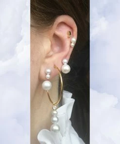 The Earring Shop Duquesa Hoop Gold