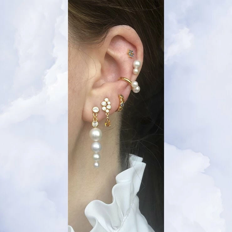 The Earring Shop Deux Cuff Gold