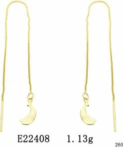Sui Ava Smoothie Fruit Chain Earrings Banana