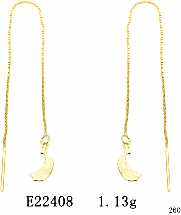 Sui Ava Smoothie Fruit Chain Earrings Banana