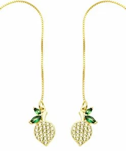 Sui Ava Juicy Fruit Chain Earrings Lemon