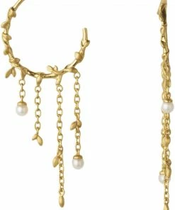 BYBIEHL Jungle Ivy Pearl Hoops - GP
