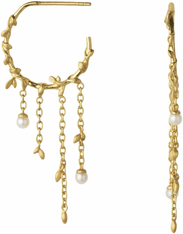 BYBIEHL Jungle Ivy Pearl Hoops - GP 1 BYBIEHL Jungle Ivy Pearl Hoops - GP