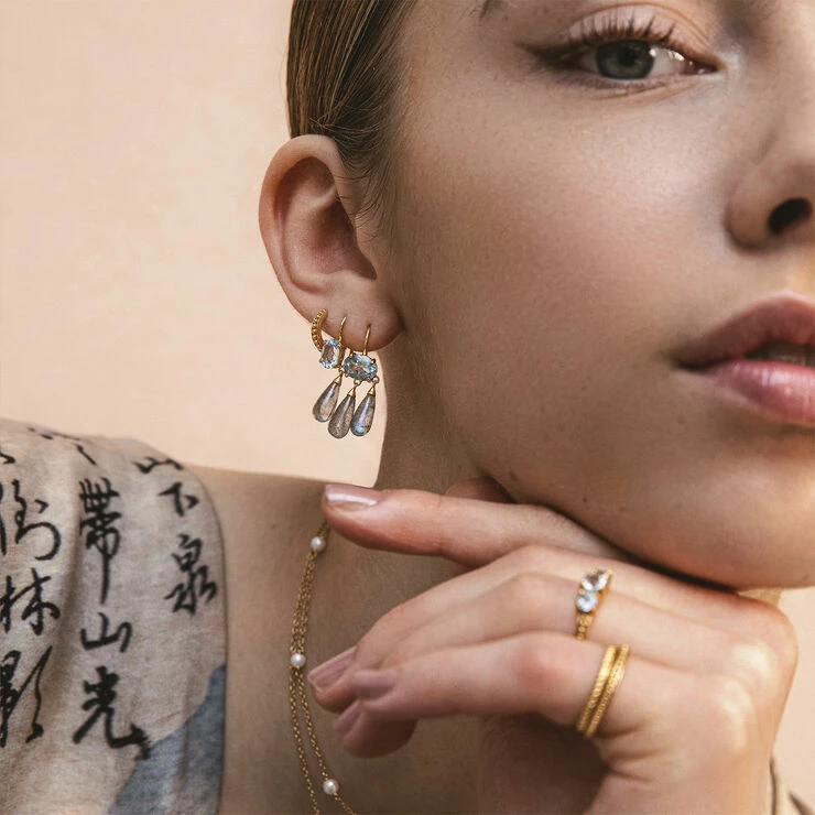 Carré Jewellery EARRINGS Gold - Billede 2