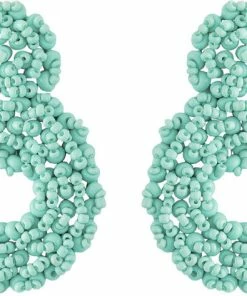 Pieces PCVIOL EARRINGS SWW Bleached Aqua