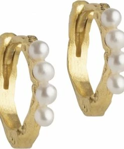 ENAMEL Copenhagen Hoops, Paula Pearl, 10 Mm Pearl