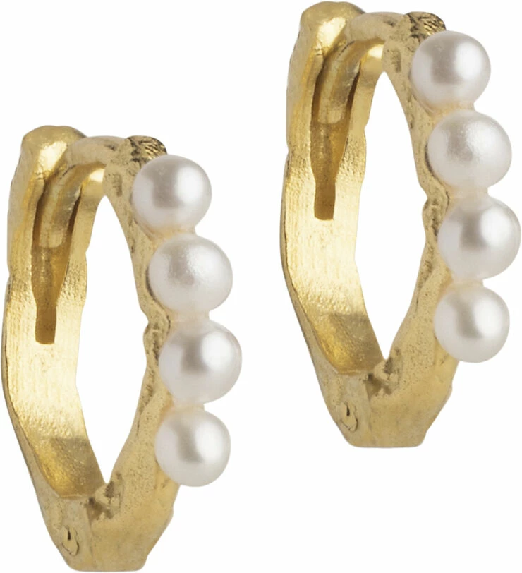 ENAMEL Copenhagen Hoops, Paula Pearl, 10 Mm Pearl