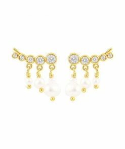 Hultquist River Pearl &oslash;reringe Guld